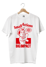Carica l'immagine nel visualizzatore di Gallery, T-shirt "Small actions" BIO