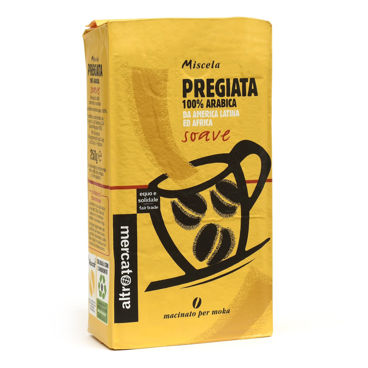 CAFFÈ 100% ARABICA PREGIATA MACINATO MOKA | COD. 00000381 | 250 g