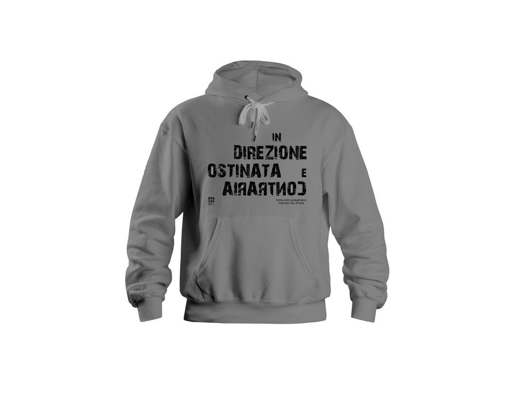 Smisurata Preghiera Felpa intera grigia 