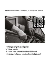 Carica l&#39;immagine nel visualizzatore di Gallery, t-shirt SMISURATA PREGHIERA/ Fabrizio De André / BIO - Canzoni oltre le sbarre
