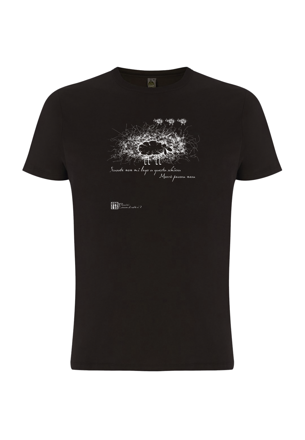 t-shirt CANZONE DI NOTTE / Guccini / FAIR TRADE - Canzoni oltre le sbarre