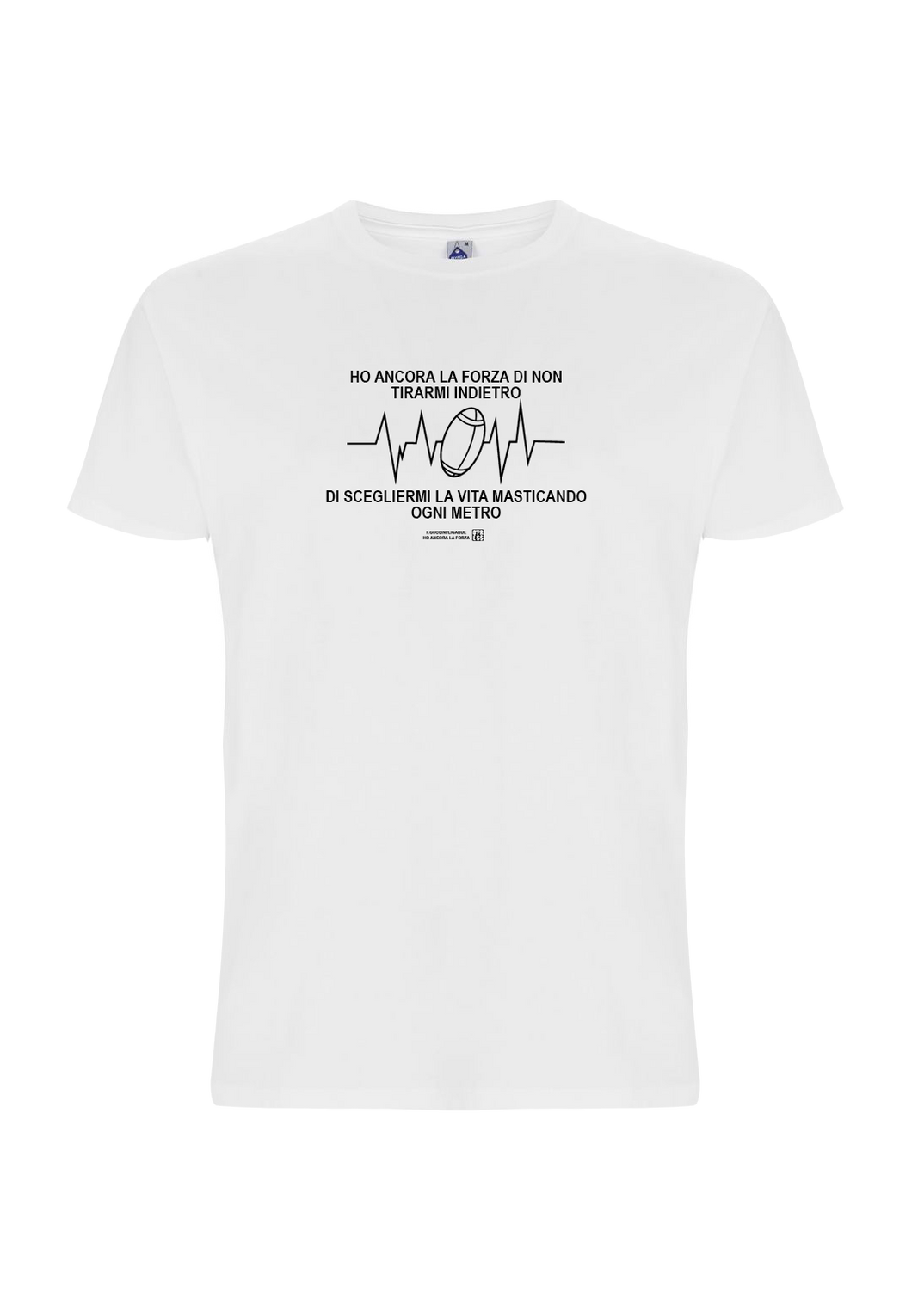 t shirt HO ANCORA LA FORZA Guccini BIO Canzoni oltre le sbarre Bottega Solidale Altromercato Genova