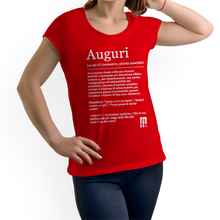 Carica l&#39;immagine nel visualizzatore di Gallery, T-shirt Donna &quot;Auguri&quot;  Fair Trade
