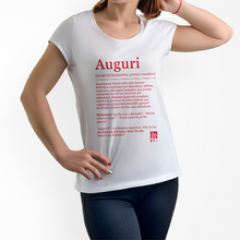 Carica l&#39;immagine nel visualizzatore di Gallery, T-shirt Donna &quot;Auguri&quot;  Fair Trade
