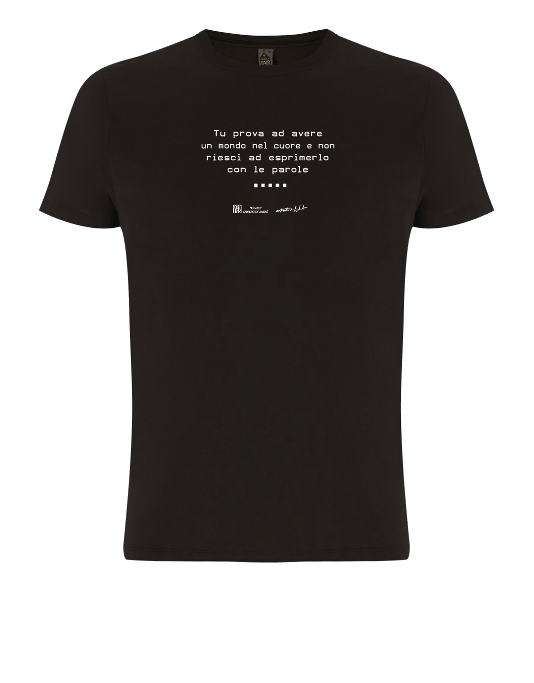 t-shirt UN MATTO / Fabrizio De André / BIO - Canzoni oltre le sbarre