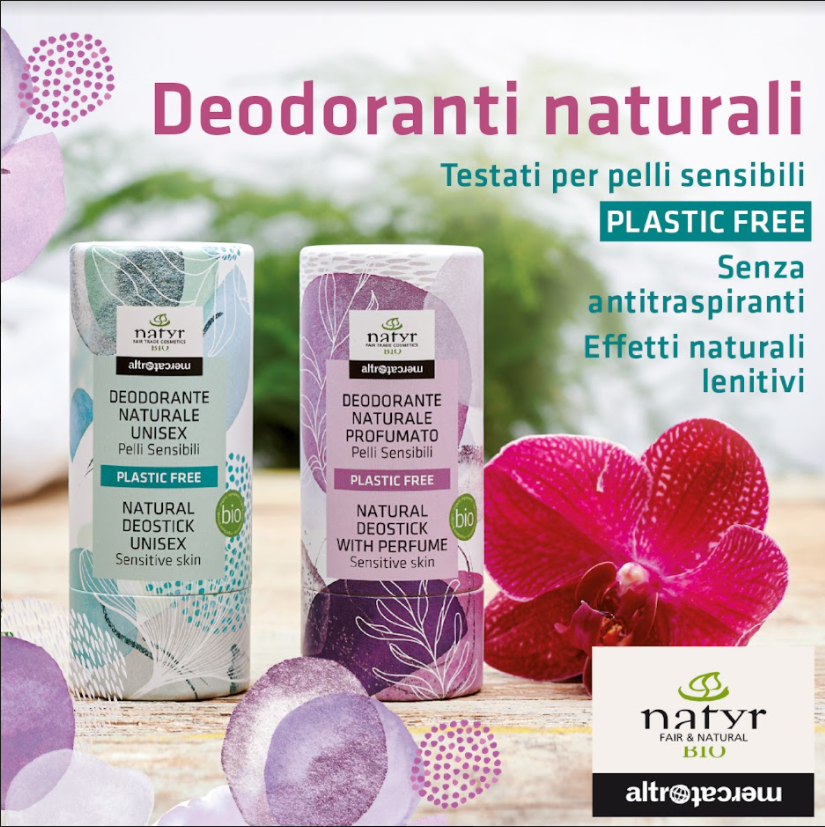 Deodorante naturale unisex pelli sensibili - bio - cod. 3764